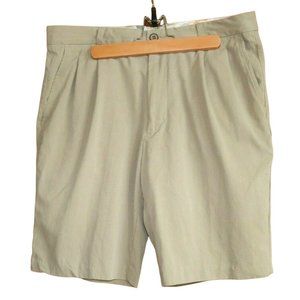 Tommy Bahama Pleated 90% Silk Shorts Men’s Size 33 Taupe